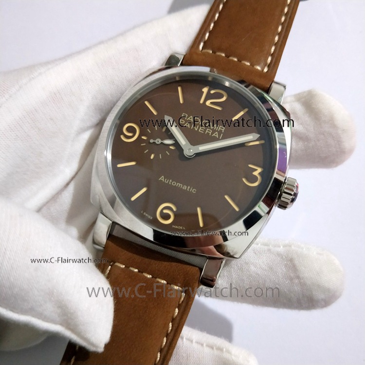 Copy Radiomir Panerai PAM 619 Men Watch SS Brown Dial